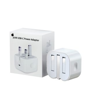 25w Iphone Usb-c Pd Power Adapter Charger 3 Pin (uk Pin)