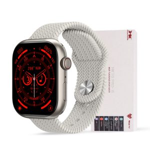  HK10 PRO B 2.02 AMOLED DISPLAY G-SENSOR AI FEATURES WITH WEARFIT PRO APP 2 STRAPS SILVER