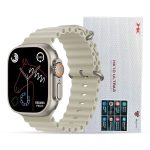 Hk10 Ultra 3 2.02 Amoled Display G-sensor Ai Features With Wearfit Pro App 2 Straps Silver