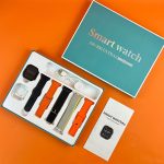 Jss-200 Ultra2 5 Straps + 1 Silicone Case2.0 Inch Bt Call Smart Watch With Magnetic Charger Hryfine App Gold
