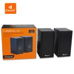 Kisonli X17 Gaming 2.0 RGB Speaker with Volume Control for PC & Laptop