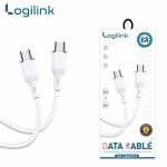 Logilink Type C To Type C Silicone Fast Charging Data Cable 1m  White