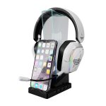 Xtrike Me Ht-09 Headset & Phone Stand With 4 Usb Port And Led Ligh