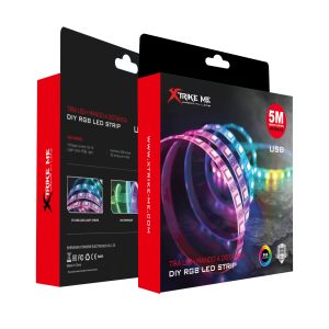 Xtrike Me Ht-5050-b5 Bluetooth V4.2 Rgb Led Strip With App Control